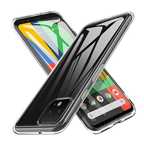 GAPlus Google Pixel 4 XL Case - Ultra Slim Silicone Clear Gel Skin Bumper Case Cover For Google Pixel 4 XL