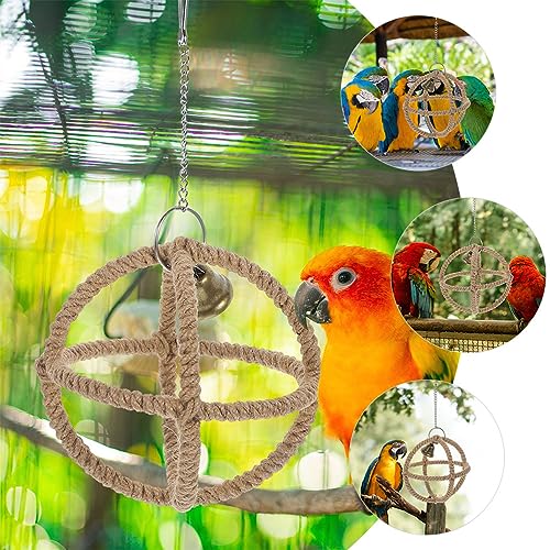 Wooden-Bird-Swing-for-Small-Parrots-Simple-and-Decorative-Design-Sturdy-Wood-Construction-Interactive-Entertainment-Effective-Stress-Relief-Enhance-Well-Being