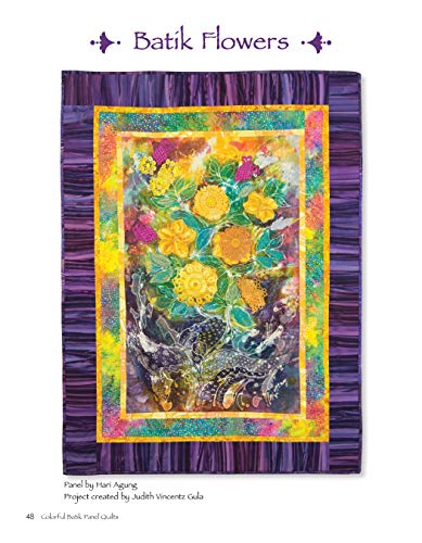 Colorful Batik Panel Quilts: 28 Quilting & Embellishing Inspirations from Around the World (Landauer) Easy Step-by-Step Projects & Techniques using Handmade Batik Fabric from Indonesian Artisans - Image 6