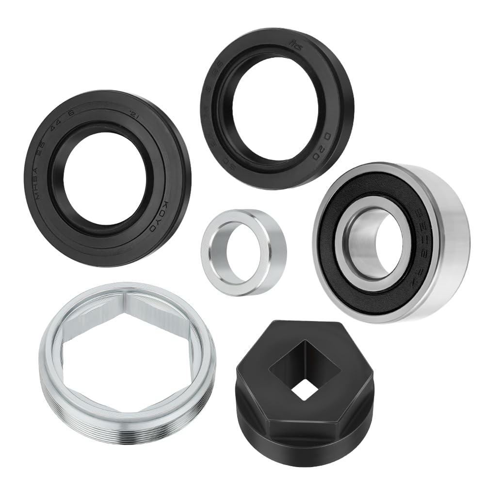 Roulement colonne direction avec support joint écrou et outils pour Yama-ha | pour Yama-ha Banshee Grizzly Raptor Big Bear Warrior Wolverine YFZ450 Kodiak Bruin Timberwolf 350 400 450 550 600 660 700