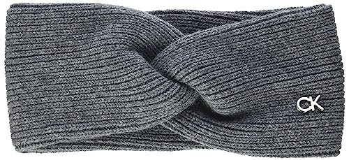 Calvin Klein Damen Stirnband Winter, Grau (Mid Grey Heather), Onesize