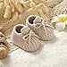 DovFanny Baby Booties Newborn Baby First Shoes Cozy Warm Knit Soft Booties for Toddler Infant Boy Girl (Camel, Infant, 3 Months, Age Range, US Footwear Size System, 6 Months, Medium)