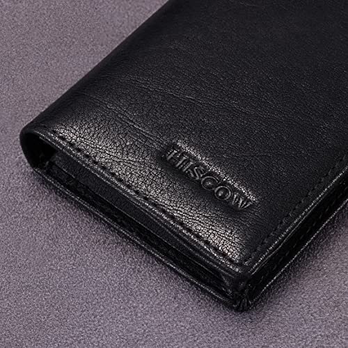 Image of HISCOW Business Card Holder with Large Compartment - Full Grain Leather