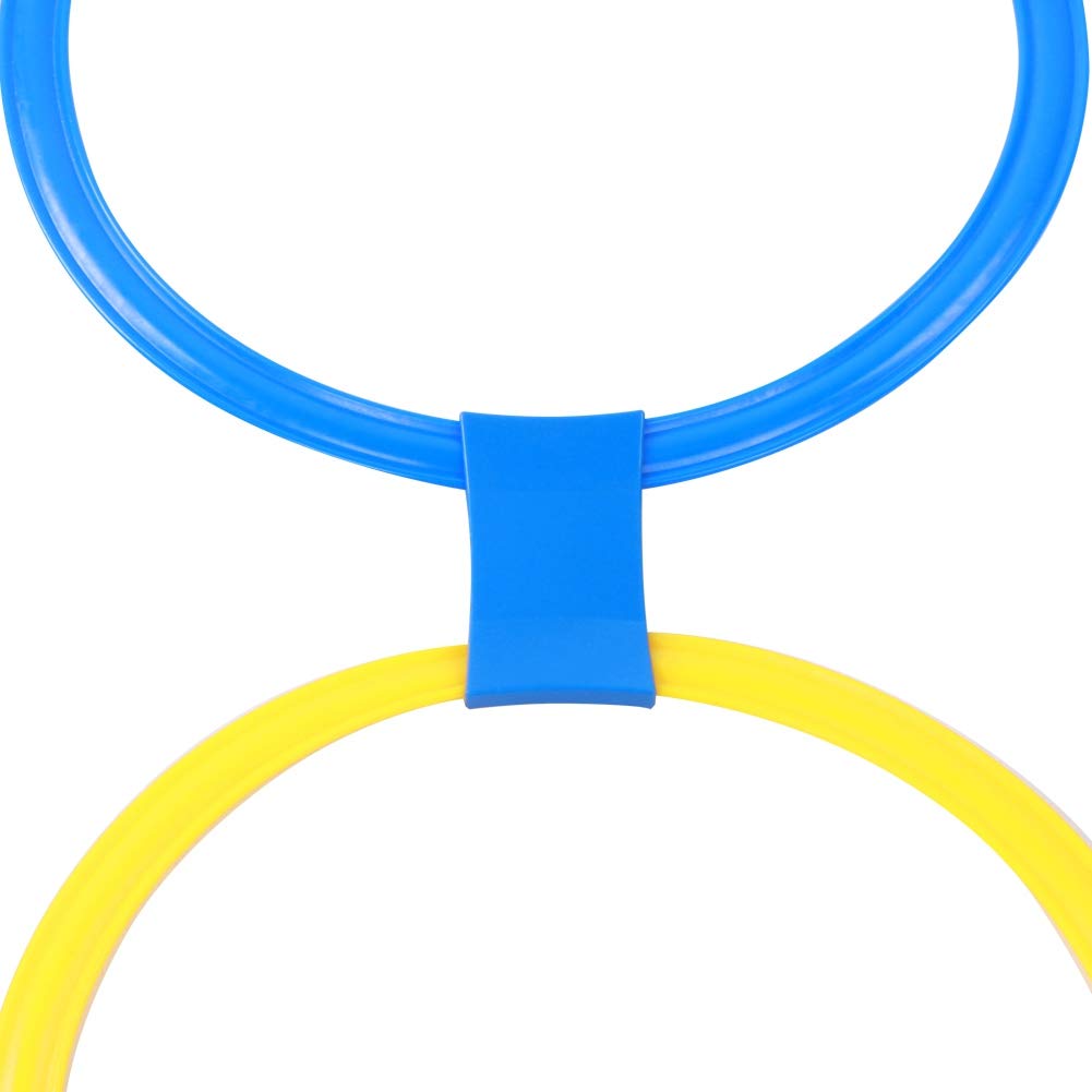 Koordinationsringe, Gymnastikreifen, Sportringe, Set mit 10 Reifen, Mehrfarbige Gymnastikreifen und Erwachsene, Gility-Ringe das Training Im Sport mit Tasche