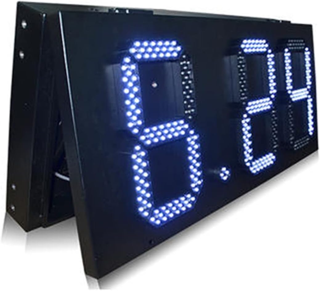 Protable Gym Timer Hot 12 Inch Rainproof White 8.88 Format Led Oil Price Sign LED Outdoor Di-splay Panel Gas Station LED Digital Gas Price Sign Outdoor Digital Visibility (Color : 3 Digit Countdown)