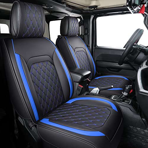 Aierxuan Jeep Wrangler JK JL - Juego completo de fundas de asiento de 4 puertas, ajuste personalizado 2007-2026, Unlimited X Rubicon 392 Sahara Willys Sport High Altitud, camioneta pickup de cuero