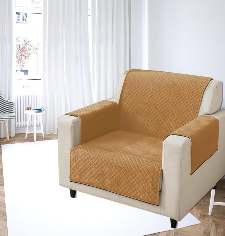 aeTHEric Velvet Quilted Universal Elastic Sofa Cover Non-Slip Sofa Protector 6 Seater(3+3) Armchair Cover with Machine Washable Adjustable Elastic Straps-image-29