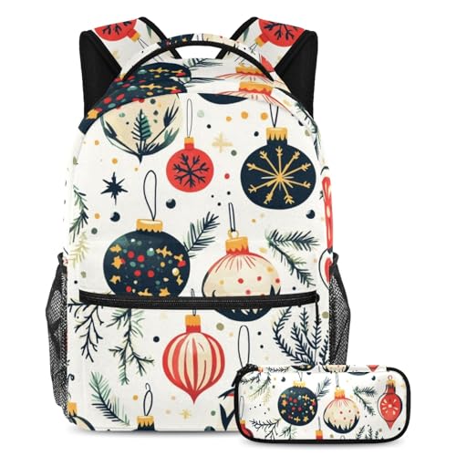 Lot de 2 sacs à dos scolaires grande capacité avec trousse pour adolescents