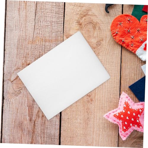 DIYEAH 6pcs Foam Mat Wool Felting Supplies Fleece Material Needle Felting Foams Pad Crafts Work Table Pads Wool Pressing Mat Wool Felting Foams Cushions Poking Needle White Square
