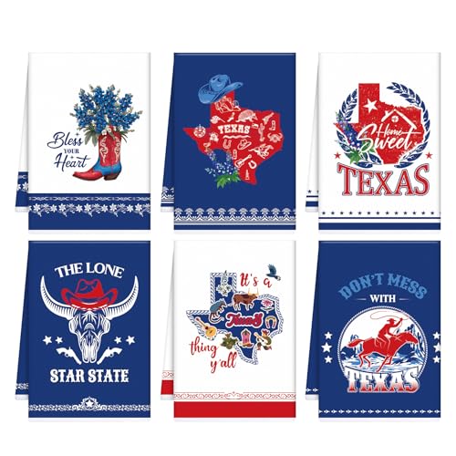 Funny Sourdough Baking Kitchen Towels, 6 PCS Tea Bread Kitchen Hand Towels, Absorbent Sour Dough Proofing Flour Sack Hand Dish Towel for Baking Lover Gifts Women Men Chef Tea Cloths Home Decor Gifts