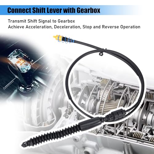 Image of 12477640 905-144 Automatic Transmission Gear Shift Linkage Cable Kit Compatible with GMC Sierra Chevrolet Chevy Silverado 1500 /2500 /3500 4WD 1999-2007