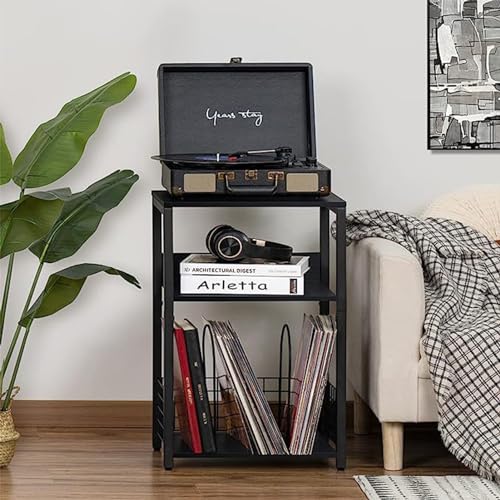 Soporte para tocadiscos de vinilo que soluciona la falta de espacio para tus discos 3