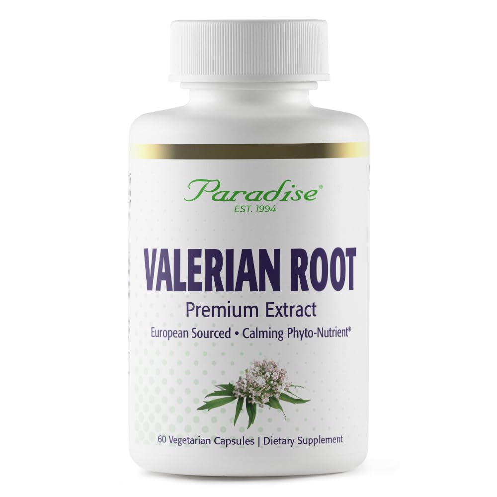 Paradise Herbs Valerian Root 250 mg Whole Spectrum Extract 60 Caps
