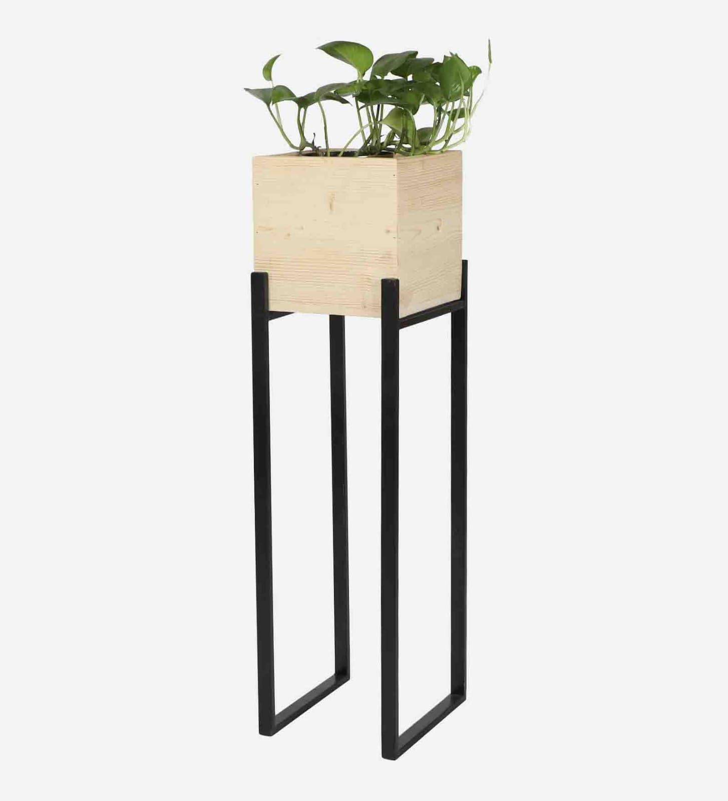 Grandwill Bloom Planter for Plants,Flower Pot with Wooden Pot & Planters for Living Room, Balcony-Pot with Stand 22 * 20 * 60 cm (B09Y1CQDJ2) Amazon Price History, Amazon Price Tracker