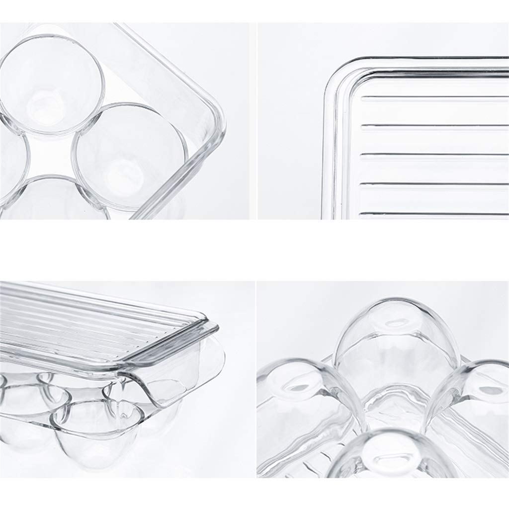 ZHANGXIAO Eierablage, Container Kühlschrank Transparent Aufbewahrungskiste Zum Entenhenne Geflügel Eierhalter (Farbe : Holds 14 Eggs)