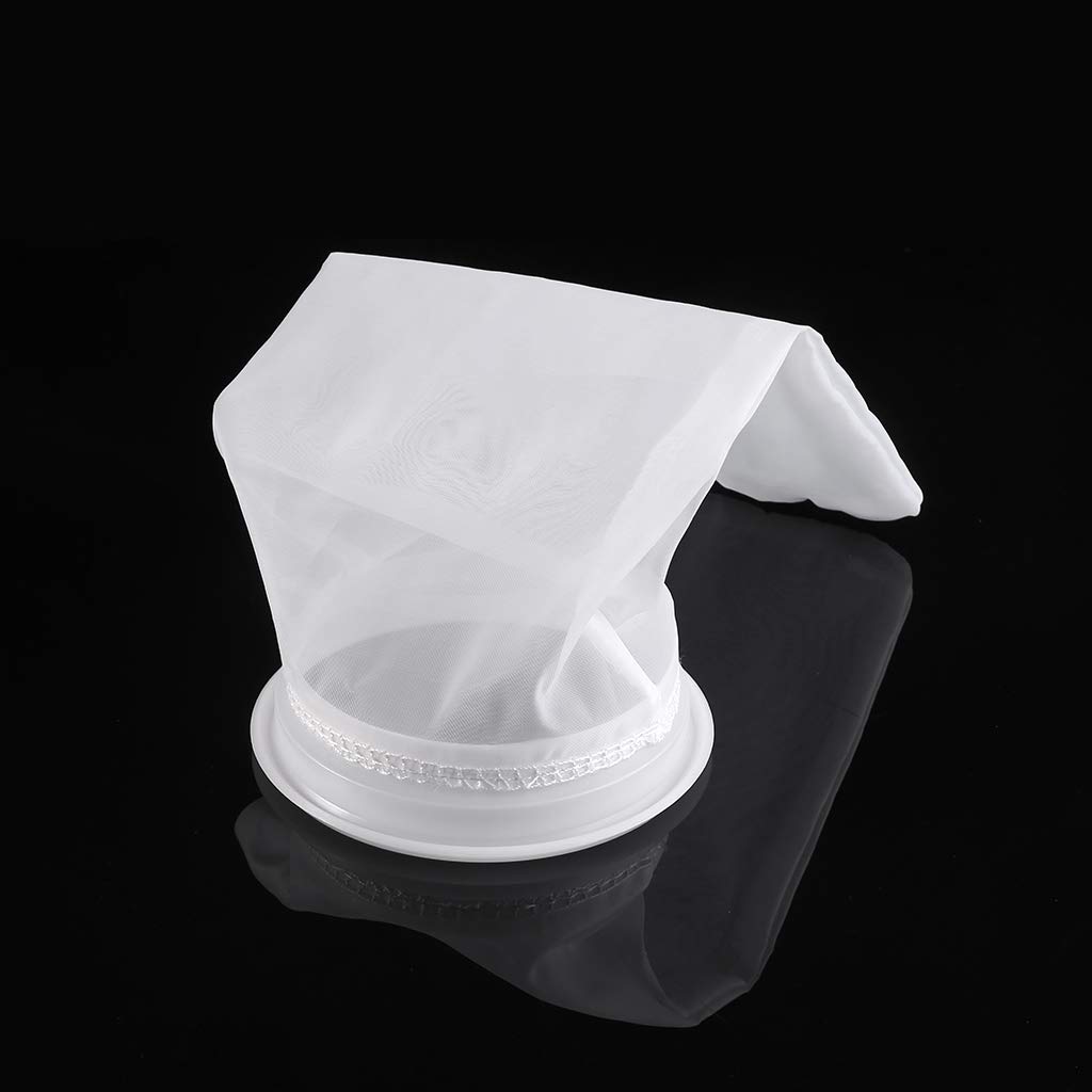 4-Pack 10 Inch Aquarium Filter Socks - 200 Micron Nylon Filter Bags For Saltwater & Freshwater Tanks