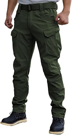 Mens Tactical Pants Work Pants Water Resistant Hiking Pants Military Combat Cargo Pants