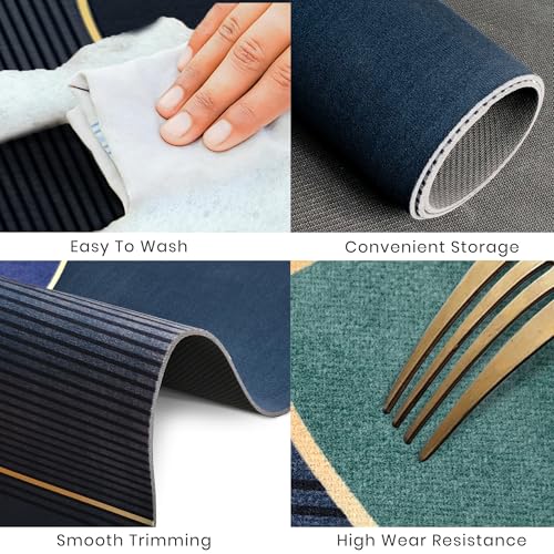 Image of Yellow Weaves 1 Pc Anti Slip Water Soaking Floor Mat, Water Absorbent Non Slip Bath Mat, Quick Dry Mat for Bathroom, Door Mat for Home, Kitchen, Office, Kitchen (Color Halo)