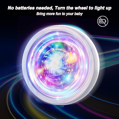 Image of Colorful Lighting Baby Balance Bike Toys for 1 Year Old Girl Gifts, 10-36 Month Toddler Balance Bike, No Pedal 4 Silence Wheels & Soft Seat First Bike, One Year Old Girl Birthday Gifts