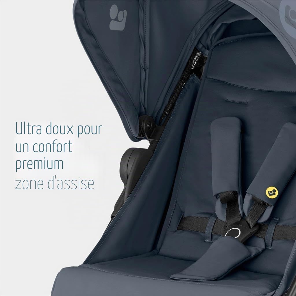 Maxi-Cosi Mara Poussette canne Ultra Compacte, De la naissance à 4 ans (0-22 kg), Brave Graphite