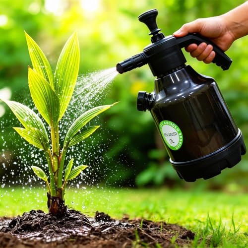 Image of SS GOLD 2L Foam Sprayer Bottle with Manual Pump, Adjustable Nozzle, High Pressure Car Wash, Portable Handheld Foam Sprayer for Cleaning, Gardening & Pesticide