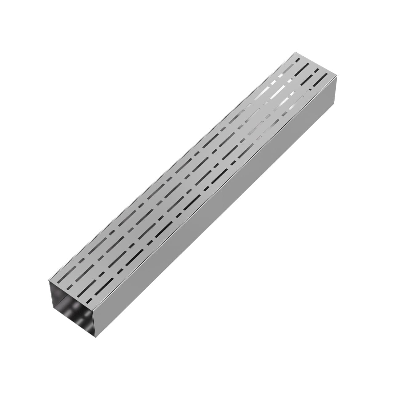 Heavy Duty SUS Channel Drain Pipe - Outdoor Trench Drainage System with Pull-Out Covers for Driveways(15x5cm)