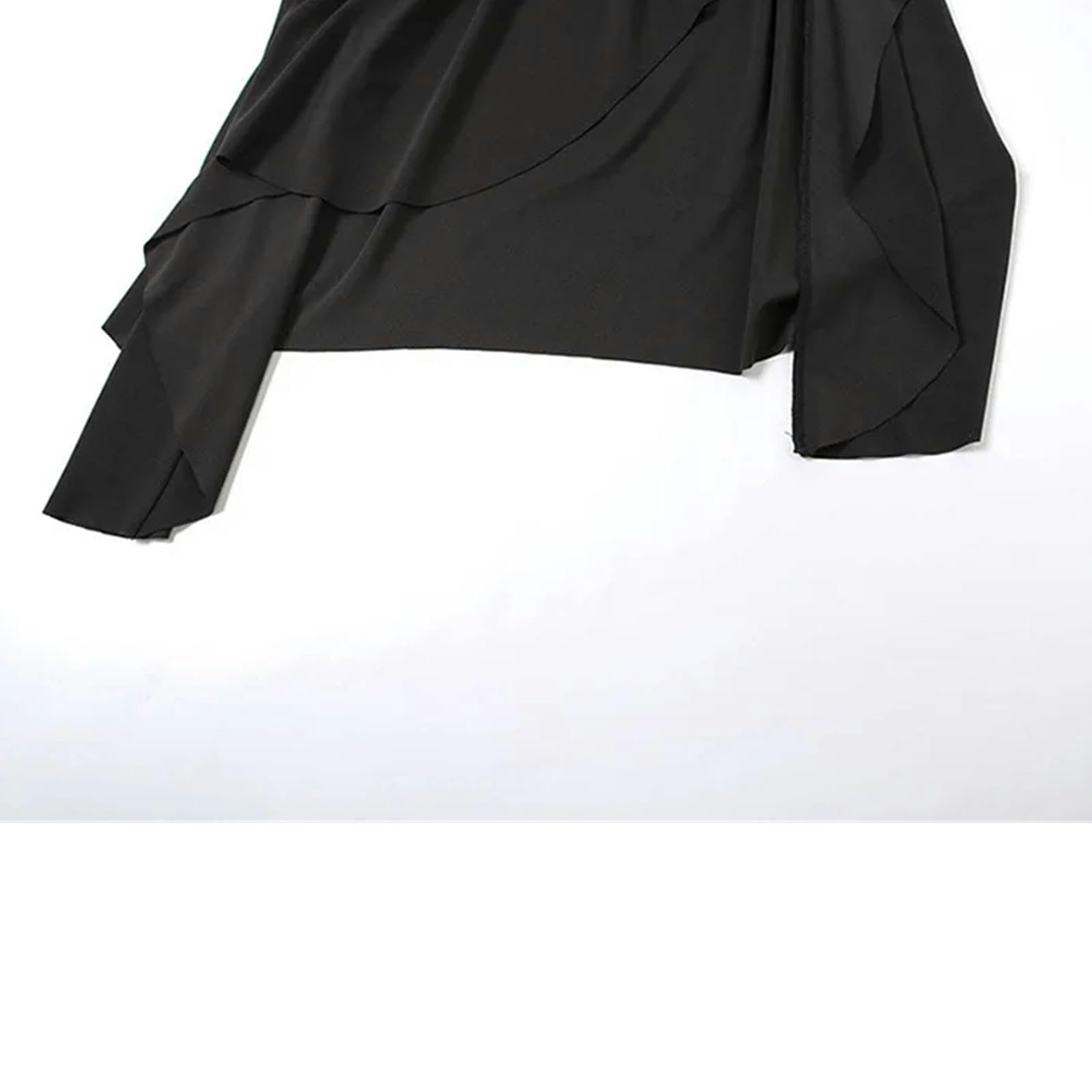Gonna Lunga Donna Gonna Nera Irregolare Vintage Streeet Punk Gothic Sexy Goth Harajuku Abbigliamento alla Gonna Carino-Nero-l