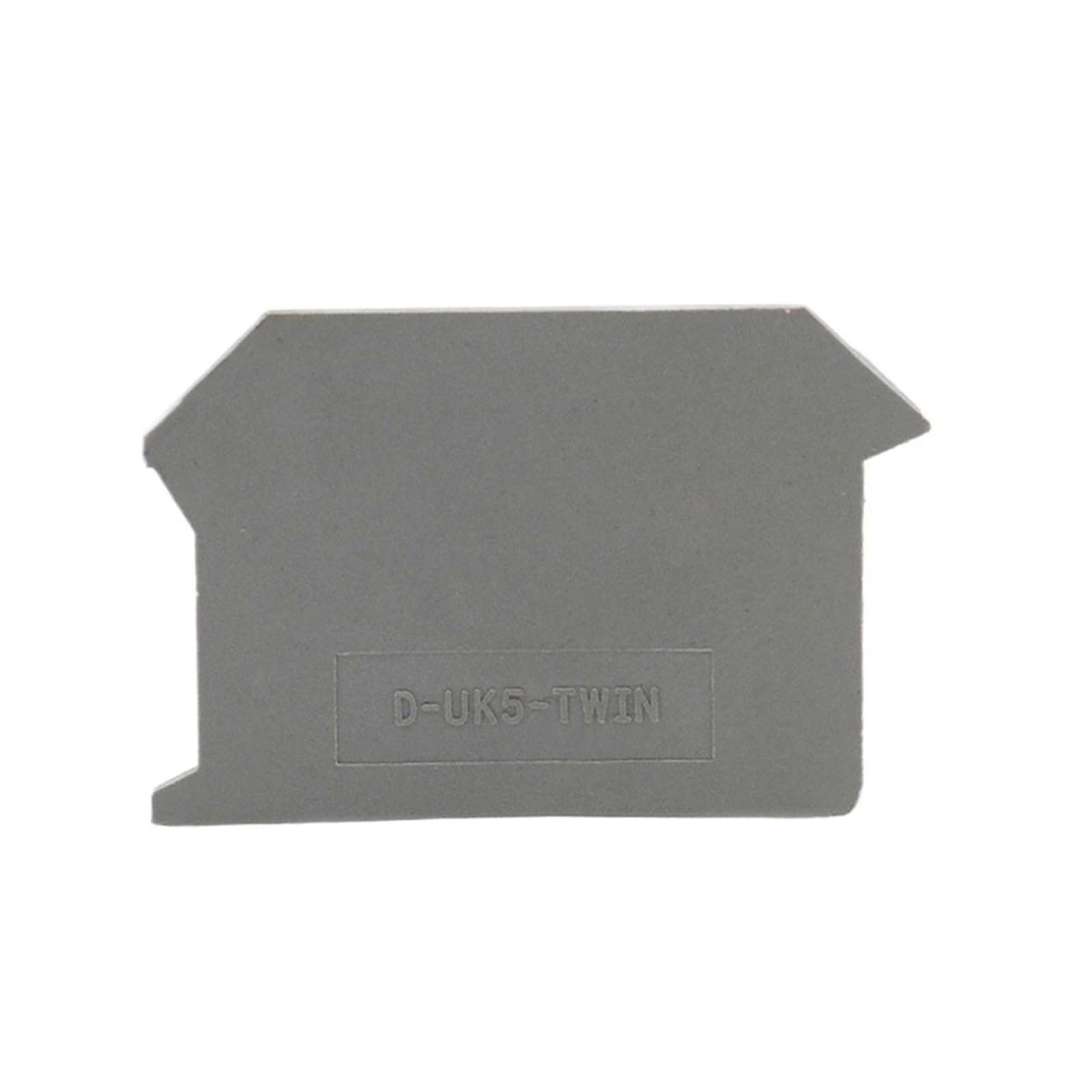 D-UK5-TWIN Terminals End Plate Inlet Double Din Rail Screw Terminal Block Bornier UK5-TWIN Sealing Baffle Separator(20pcs)