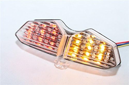 SMT-Led Tail Brake Light Compatible With Yamaha Yzfr6 R6 2003-2005 Yzf-R6S R6S 2006-2008 Clear [B00RUEBES6]