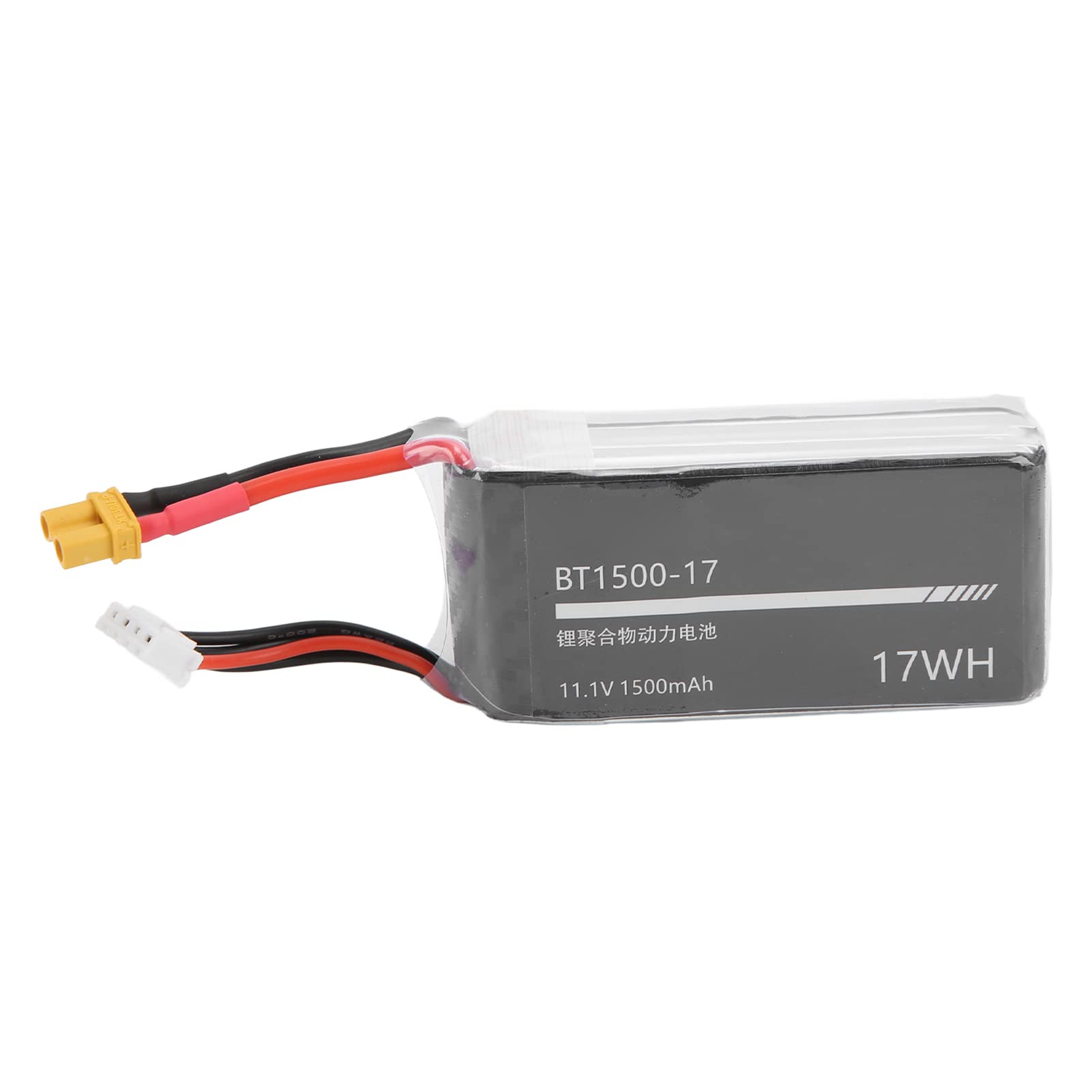 per batteria rc lipo, 11.1v 1500 mAh 3s ad alta capacità, connettore XT30, durevole per auto RC, per barca RC, per aereo RC, potenza forte, prestazioni di lunga durata
