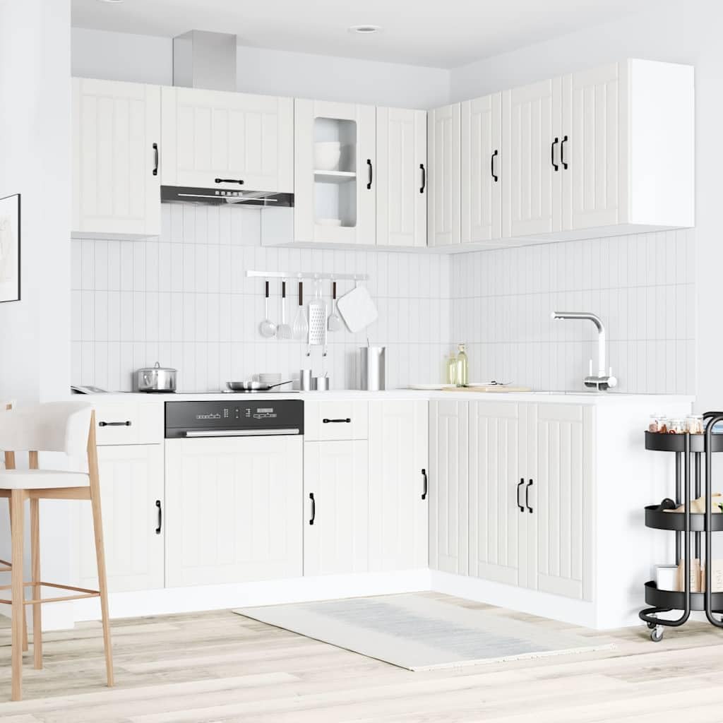 Set Mobili da Cucina 11 pz Kalmar Bianco Legno Multistrato