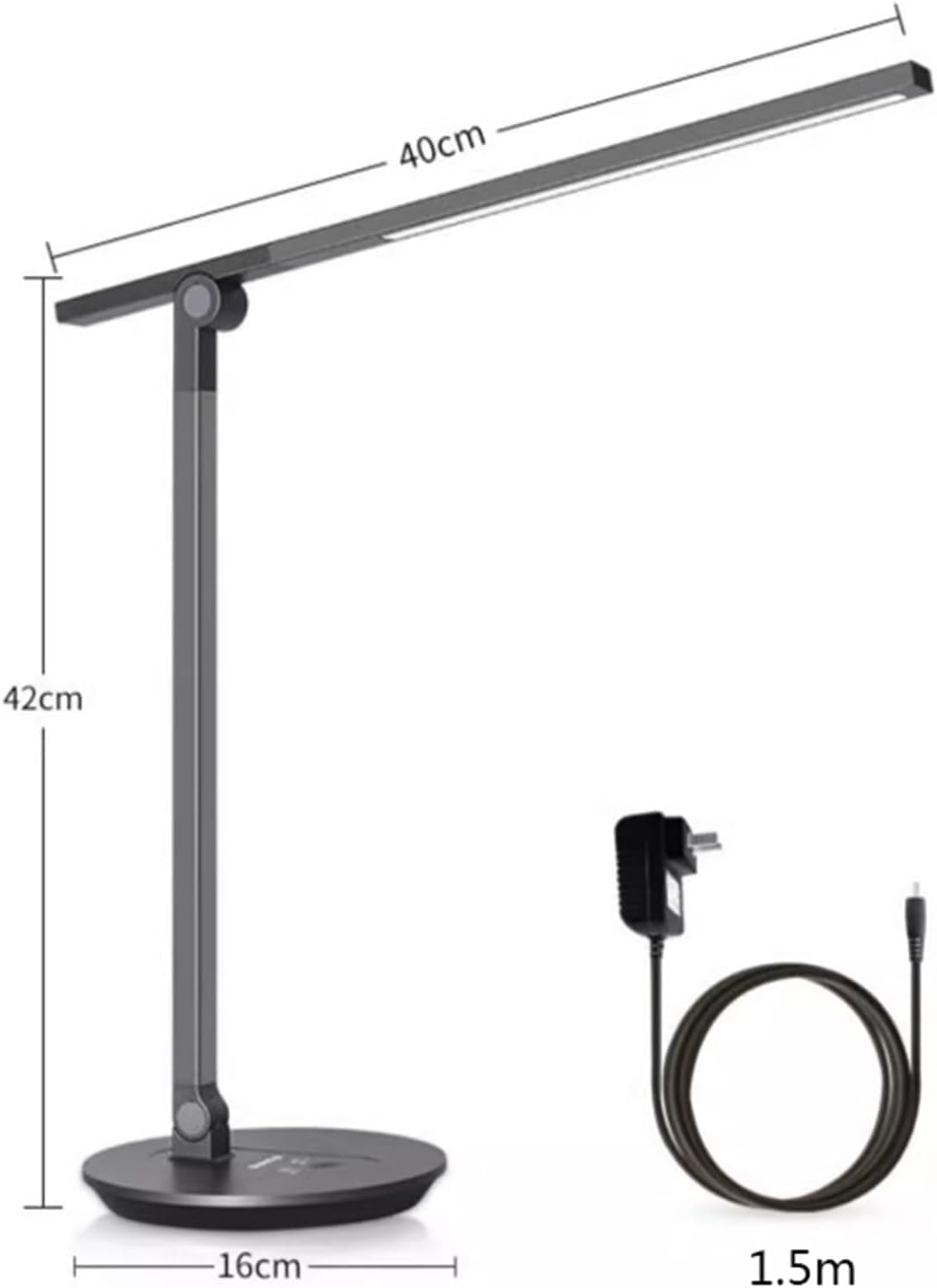 Lampa Biurkowa Led, Lampa Stołowa Do Ochrony Oczu Z 15 Trybami Oświetlenia, Funkcją Pamięci Dotykowej, ściemnialna Lampa Do Czytania I Pracy W Domu I Biurze