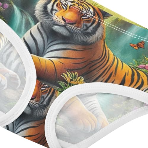 Cool Tiger Tropical Girls Underwear Toddler 2t Cotton Panties Little Girl Bright Briefs Underpants4