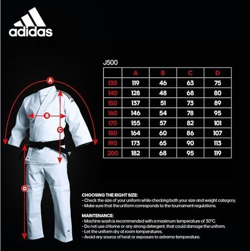 Foto von adidas Training Judo Uniform – 500 g Kampfsport-Schüler Gi (170)