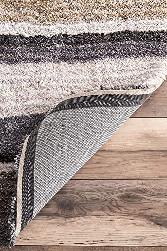 Image of Shaggy Rug for Bedroom Living Room 3X5 FEET Fluffy Plush Area Carpet with Non Slip Backing, Modern Cozy Floor Rug for Home Decor and Comfort (Luxury M-Grey)