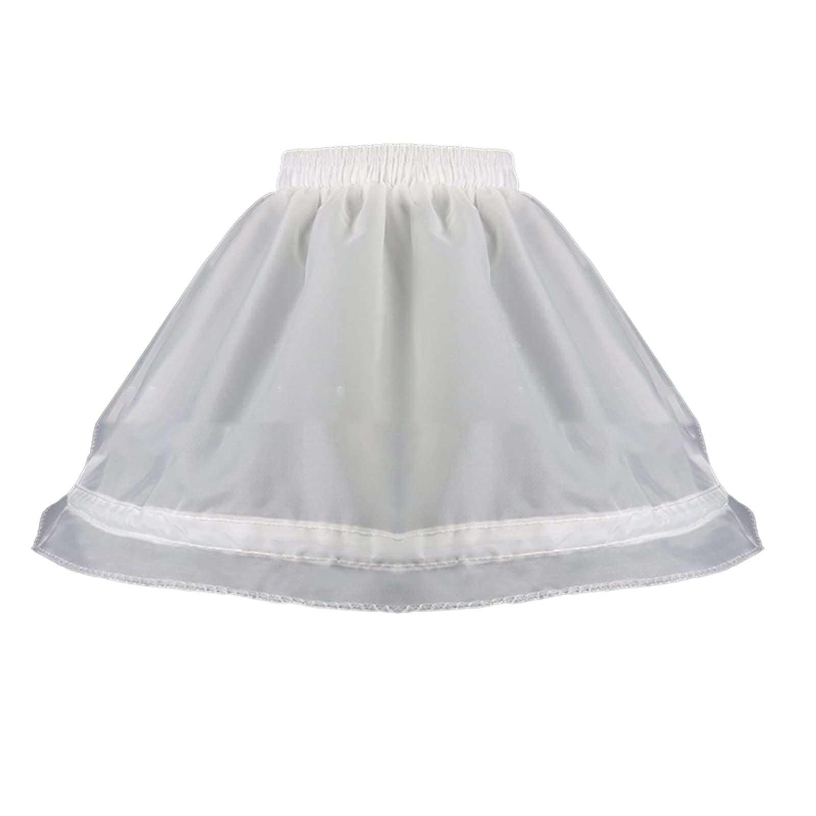 Petticoat Kleines Mädchen Petticoat Unterrock Mädchen Krinoline Unterrock A-Linie Petticoat Kurzer Unterrock für Kleid mit Reifen