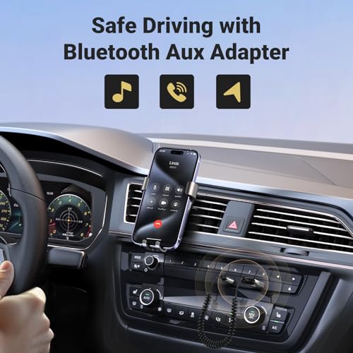 Ugreen 35053 Aux To Bluetooth 5.3 Adapter 3.5Mm Bluetooth Receiver For Car Usb 2.0 To 3.5Mm Jack Kit With Built-In Microphone Aux Input For Hands-Free Calls Compatible With Car Speaker And Home Audio thumb #3