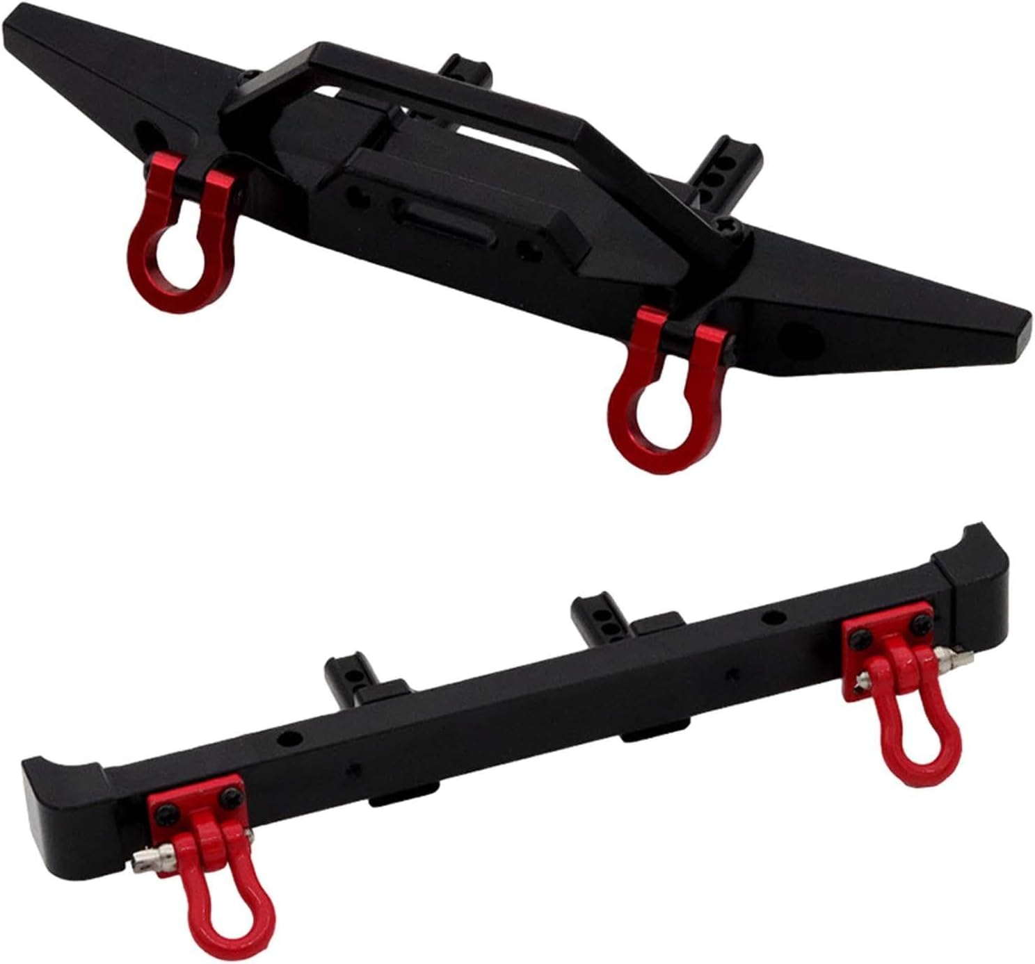 2X 1/12 RC Car Bumper (Front and Rear) Upgrade Parts for MN128 DIY Accessory