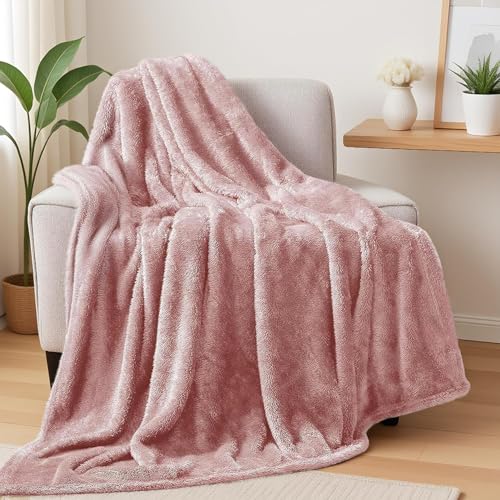 Exclusivo Mezcla Plush Fuzzy Fleece Throw Blanket Extra...