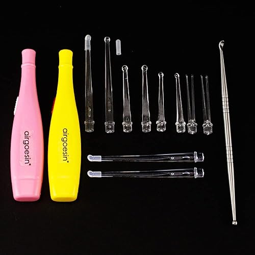 Miniatura 3 de airgoesin Mejorado 2 juegos Lighted tonsil piedra quitar herramienta, con caja + 1 acero inoxidable tonsil tonsillolith Pick limpia Oral