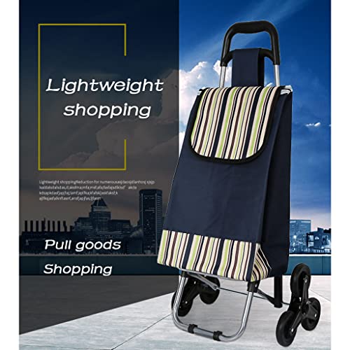 YBYWL Faltbarer Einkaufstrolley, mit Rollen, Leichter Einkaufswagen Stabil und Robust großer Transportwagen Aluminium… – Bild 5