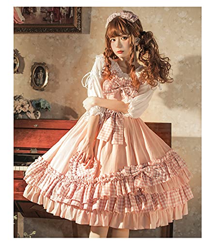 ピンク姫系ドレス ロリィタ風ワンピース ジャンパースカート 3点セット 仕様違い Amazon | ロリータ ワンピース JSK ドレス 可愛い 甘ロリ ピンク
