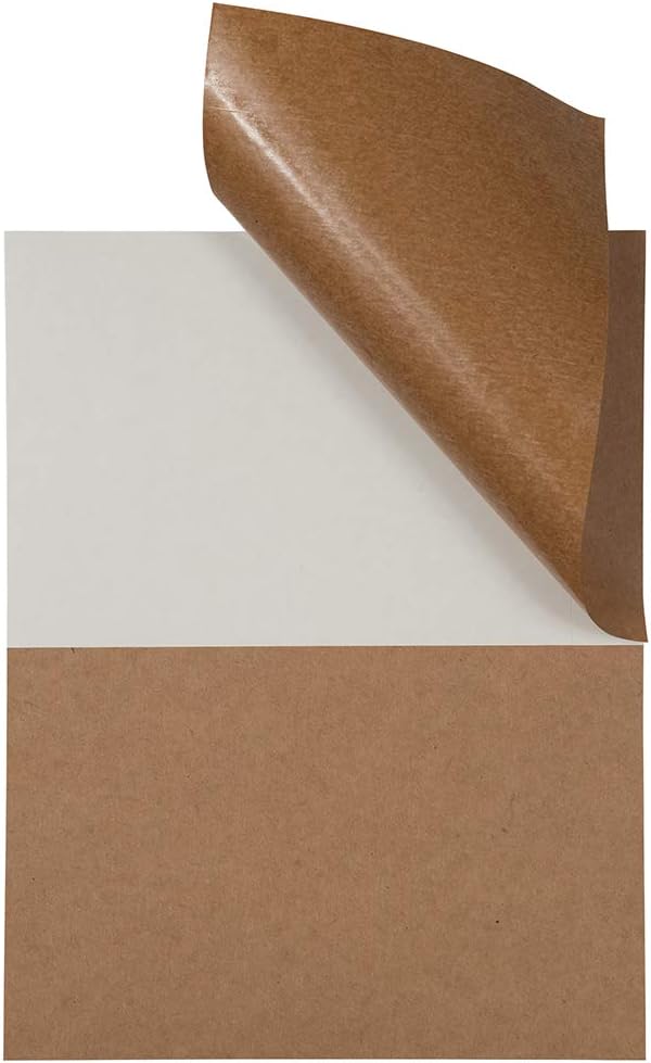JAM PAPER Shipping Labels - Half Page - 5 1/2 x 8 1/2 - Brown Kraft - 50/Pack - Image 3