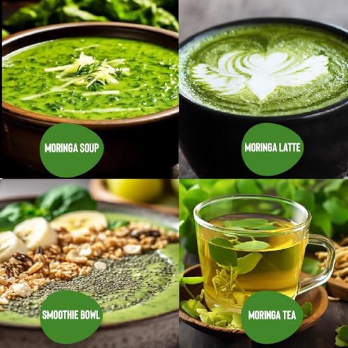 Image of Grenera Organic Moringa Leaf Powder 500 gram, Organically Grown Powdered Moringa Leaves, Tested for Heavy Metals | Chemical Free | Lab - Tested | Natural Plant-Based Superfood | Rich in Nutrients