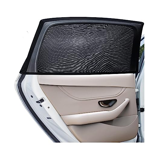 Image of Kewucn 2 Pack Car Window Shades, Sun Rays Blocker & UV Protection for Baby Family Pet, Breathable Mesh Auto Window Covers, Elasticized Universal Window Screens for Most Cars (Car Back 20''×21.3'')