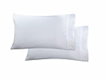 Luxury Ultra-Soft 2-Piece Pillowcase Set - 1500 Premium Hotel Quality Microfiber Double Brushed - Wrinkle Resistant, Standard/Queen, White