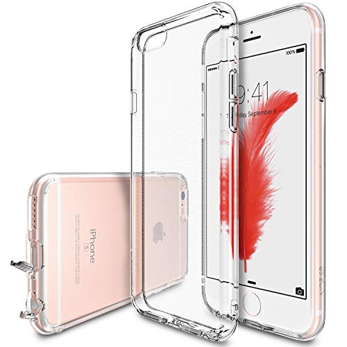 Ringke AIR Compatible with iPhone 6S Case, Weightless as Air Extreme Lightweight Thin Transparent Soft Flexible TPU Scratch Resistant Protective Case for iPhone 6 - Clear