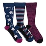 womens 3 Pack Cotton Compression Crew Socks