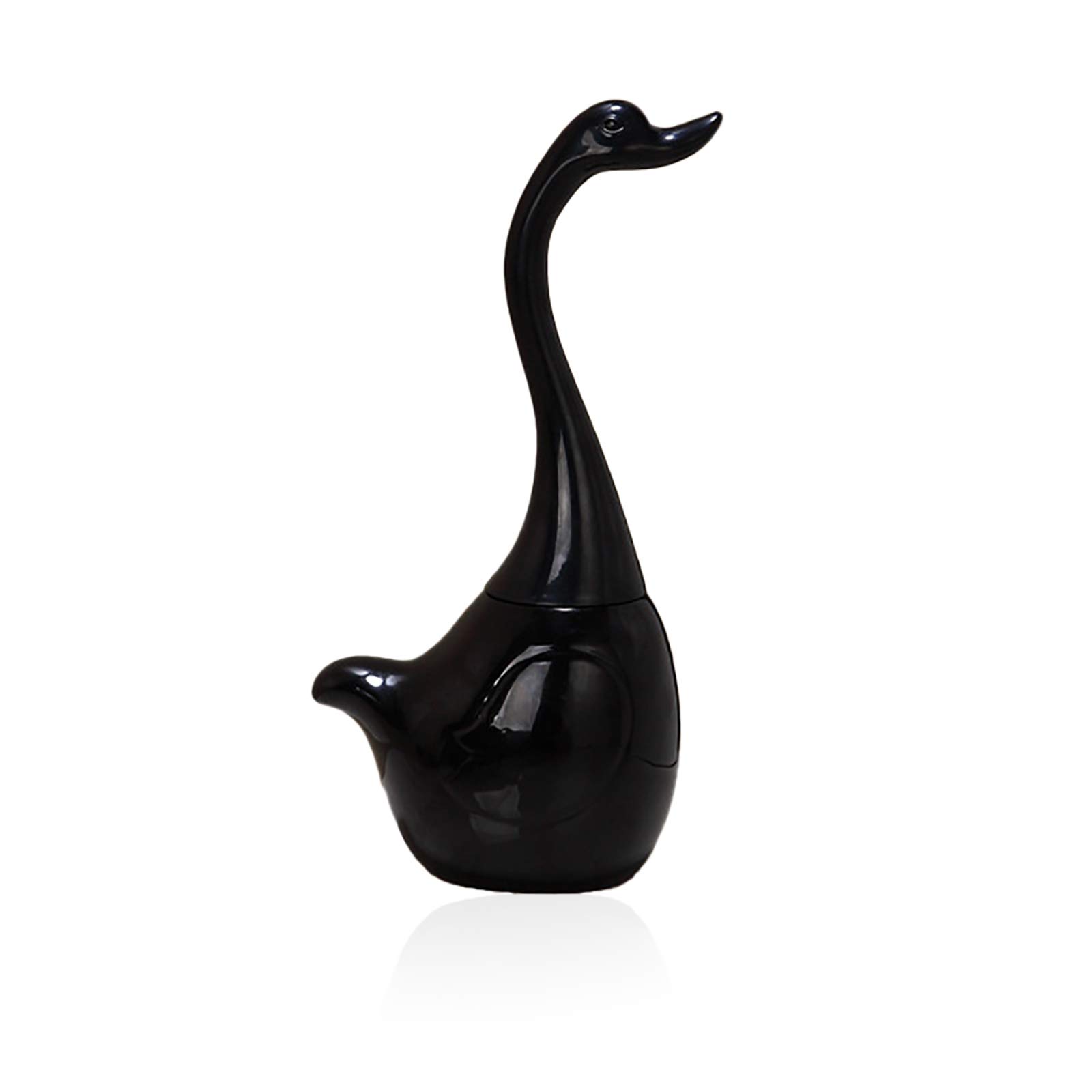 luckiner Toilet Brush No Dead Ends Cleaning Brush Creative Swan Shape Plastic Handle Ceramic