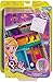 Polly Pocket Pocket World Mini Middle School Compact with 3 Reveals, 3 Accessories, 2 Micro Dolls & Sticker Sheet; for Ages 4 and Up [Amazon Exclusive]
